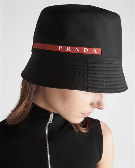 prada bucket cappello|Black Re.